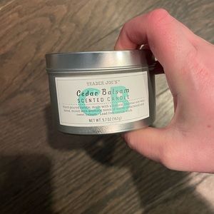 Cedar Balsam Candle Trader Joe’s
